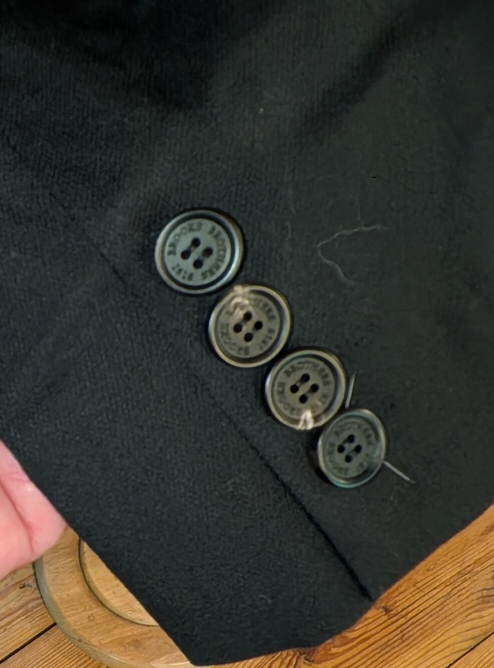 Brooks Brothers Black Blazer Classic Fit 100% Wool Size - Picture 6 of 9